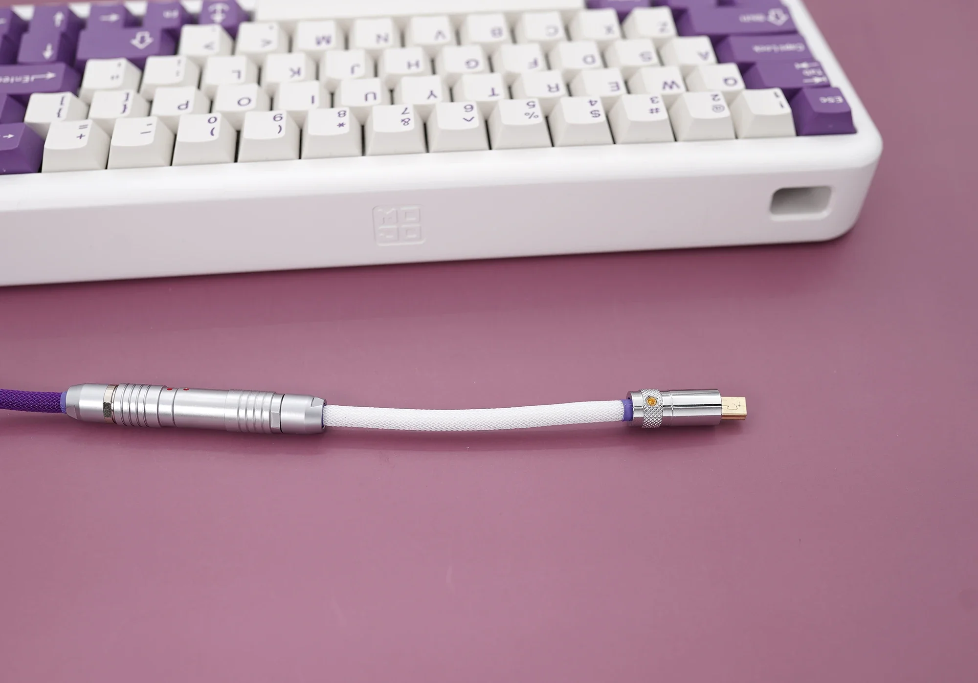 GeekCable Manual Personalizado Mecânico Teclado Linha de Dados GMK Tema SP Key Cap Linha Creme Roxo