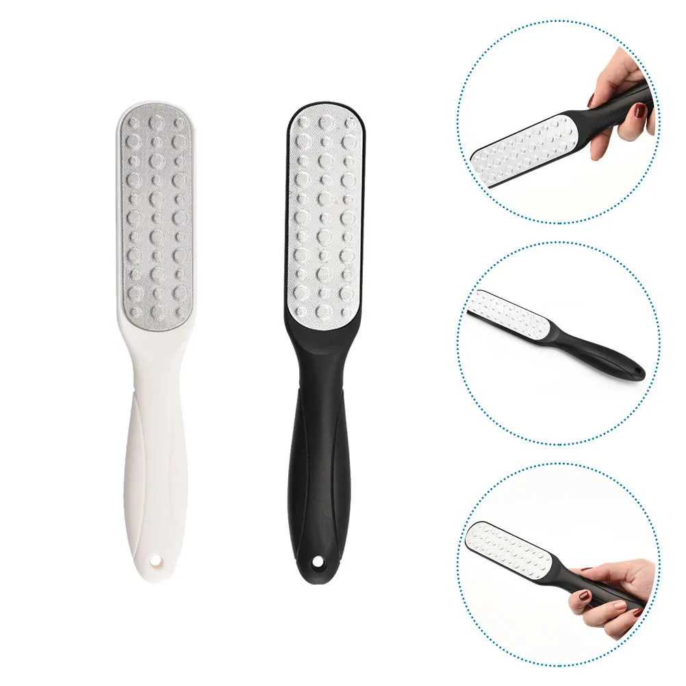 

2Pcs Dual-Sided Foot File Handheld Pedicure Tool for Dead Skin Callus Removal Smooth Exfoliating Foot Care Rasp