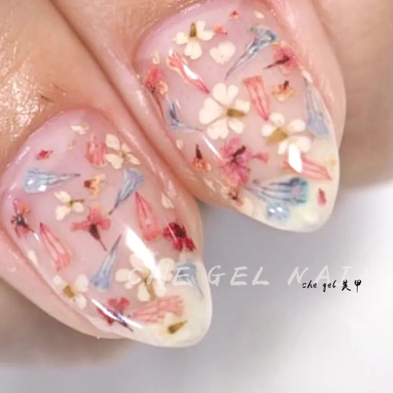 TSZS Nail Art DIY Decorations Japanese Style  UV Gel Dried Flower For Nails Art Jewelry Charms Flower Beauty Salon Decos