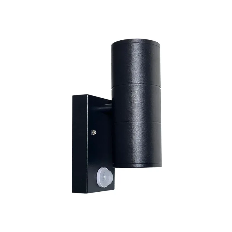 Outdoor LED PIR Motion Sensor Wall Light AC85-265V 6W Double Heads Up Down Die Cast Aluminum Garden Yard Induction Wall Lamp