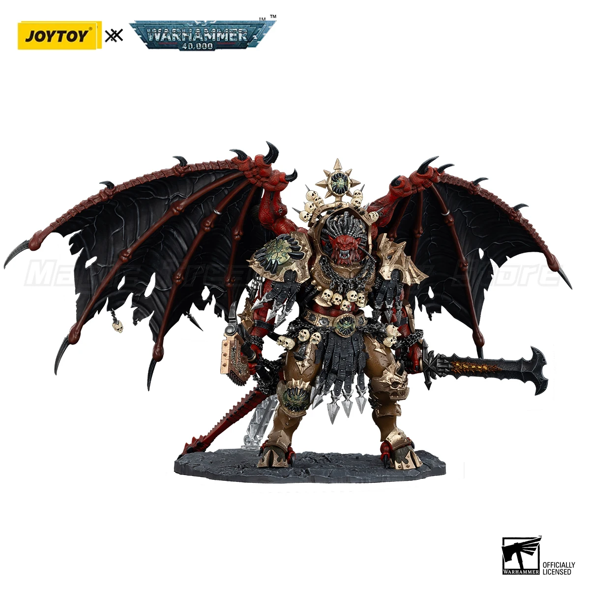 【متوفر】JOYTOY 1/18 لعبة مجسمة Warhammer 40K World Eaters Angron Daemon Primarch of Khorne #3