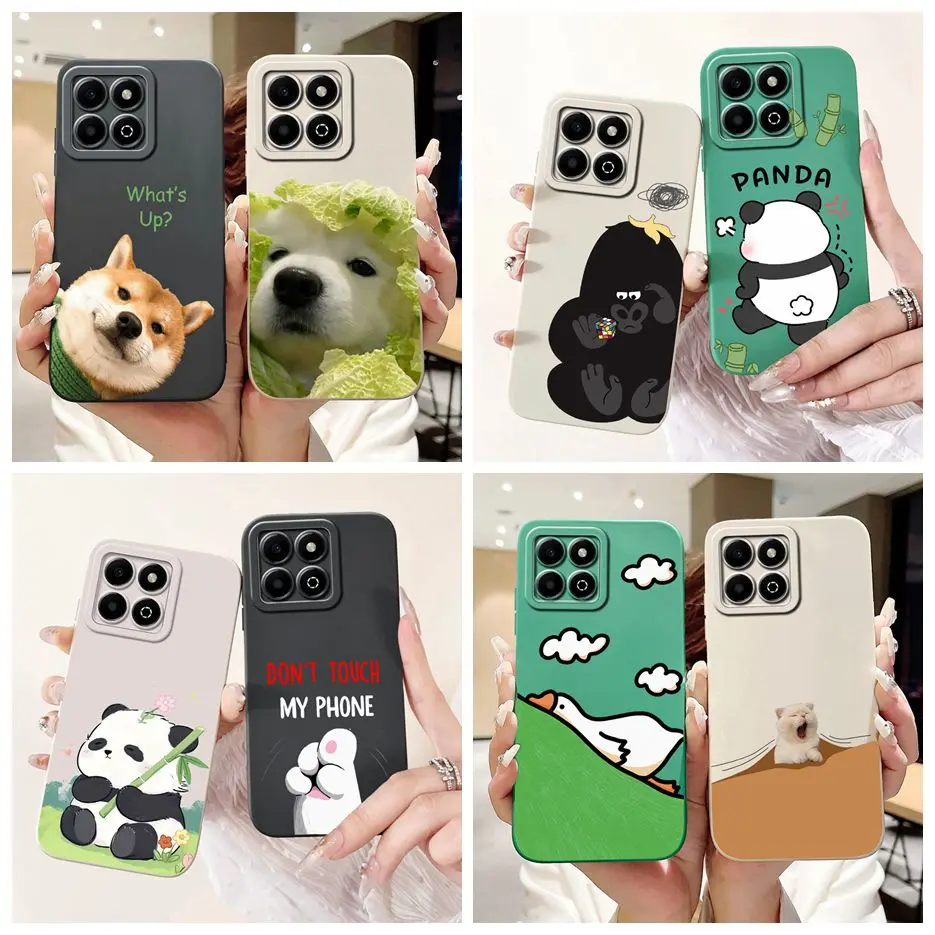 For Honor X6b Case Cute Funny Cartoon Cover Shockproof Soft TPU Phone Case For Honor X6b X 6b HonorX6b JDY-LX1 Back Cover Bumper