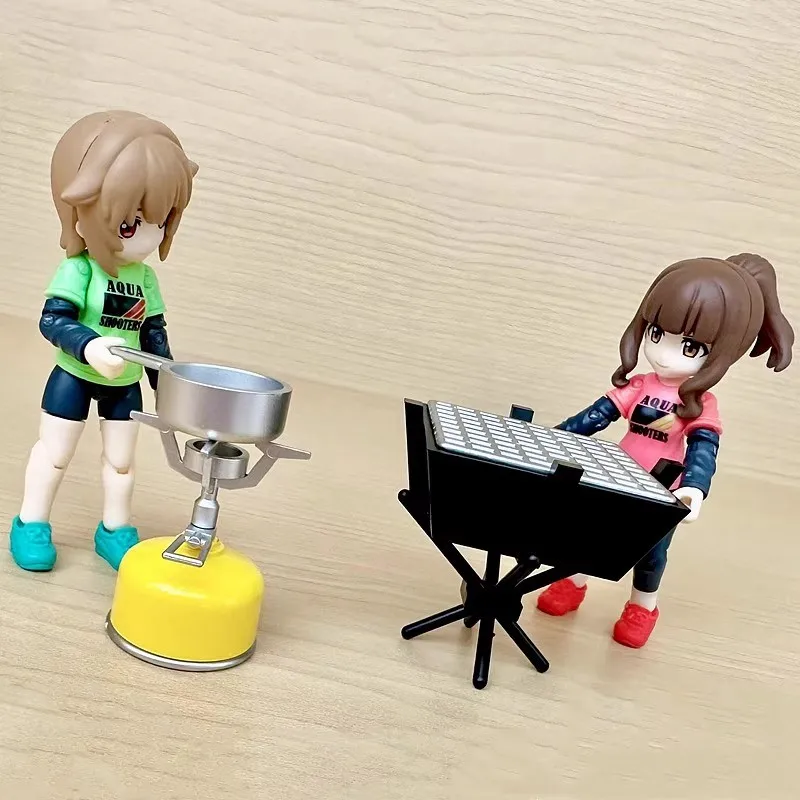 J.DREAM Kawaii Gashapon Miniature Models Items Camping Gear P2 Oven Light Figure Gacha Anime Accessories Capsule Toys Gift