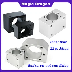 High quality inner hole 22mm 24mm SFU1204 ball screw nut housing mounting bracket for 1204 ball screw cnc engraving machine part