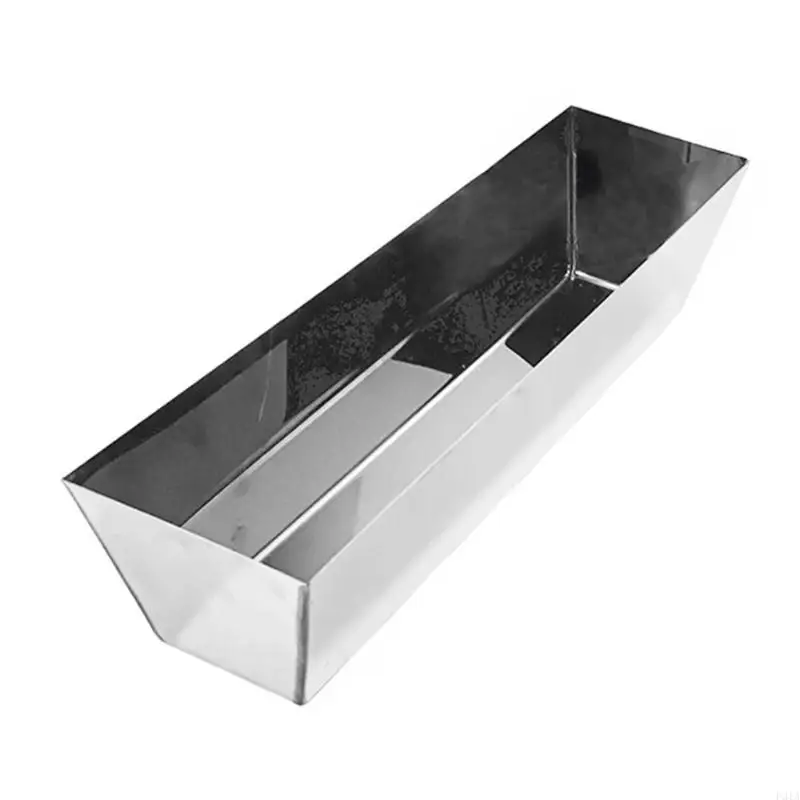 2025 New Stainless Steel Mud Pans Sheared Sides Bucket Tray Metal Fittings Plaster