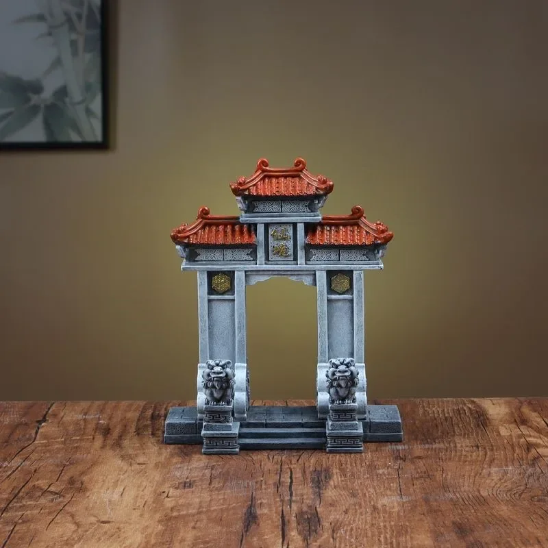Chinese Style Creative Decoration Micro Landscape Ancient Style Architecture Office Desk Living Room Landscaping DecorationZI857
