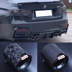 For BMW F22 F23 F87 F30 F80 F32 F33 F36 F82 F83 F10 G30 F90 F06 F12 F13 Carbon fiber exhaust pipe tail section decoration