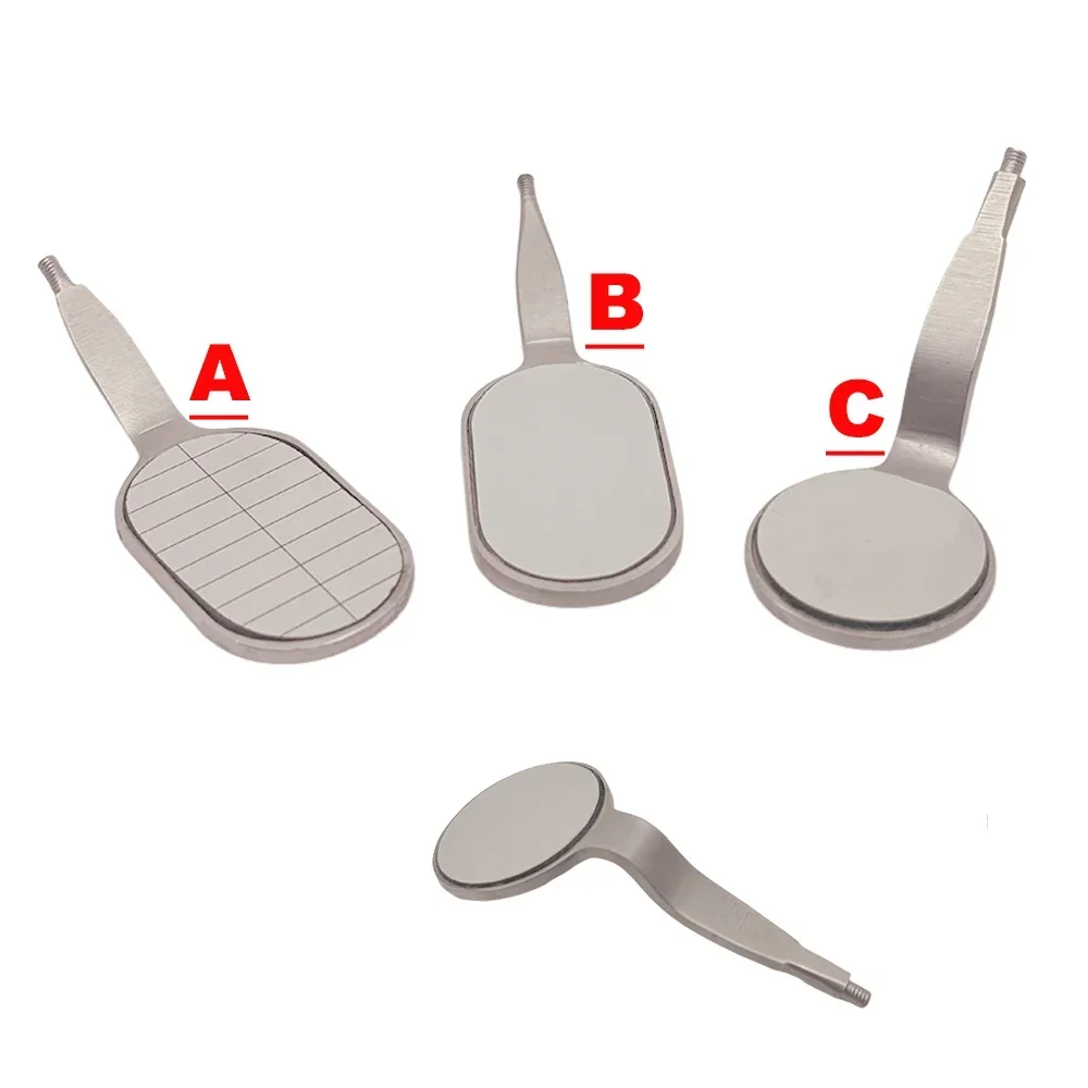 

High-Quality Anti-Fog Rhodium Dental Mouth Mirrors Reusable Long Shape Oral Reflectors Dentists Supplies Material