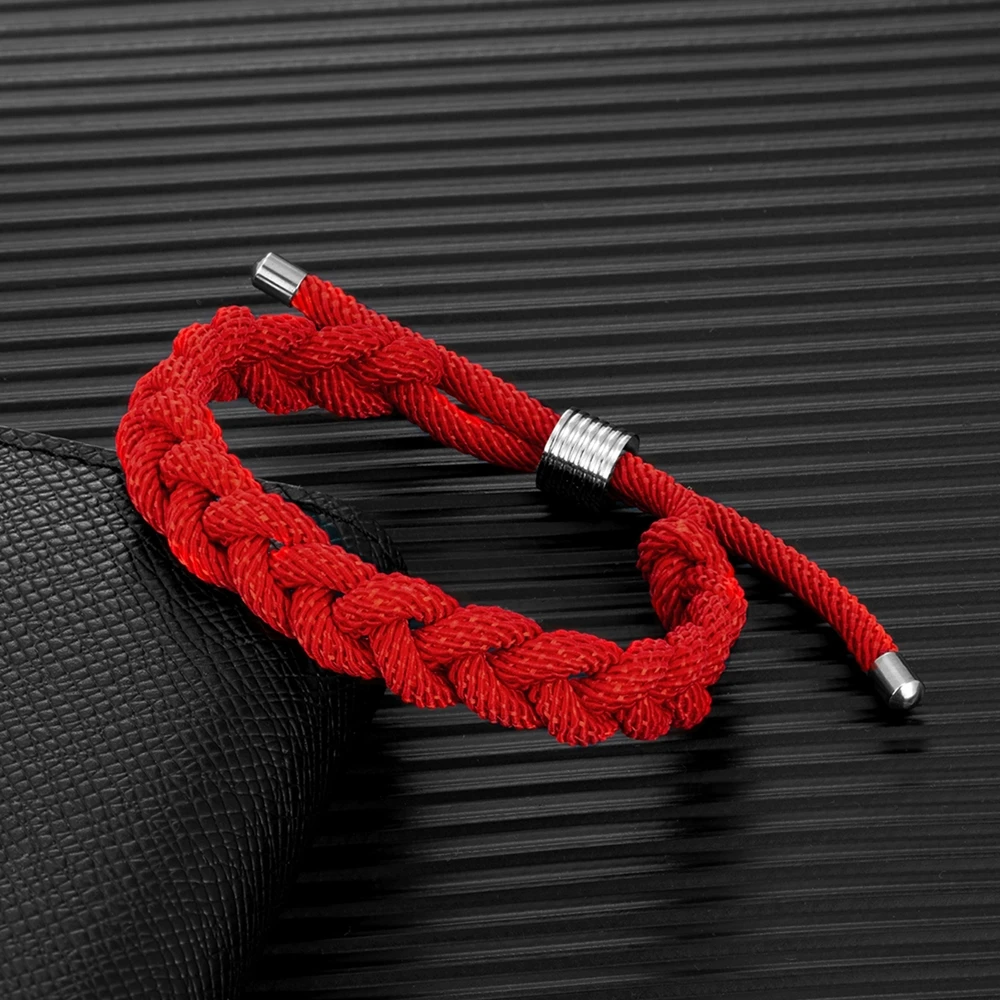 Creative Design Shoelace Bracelet Adjustable Survival Bracelet Handmade Outdoor Camping Rescue Emergency Rope Bracelet Gift