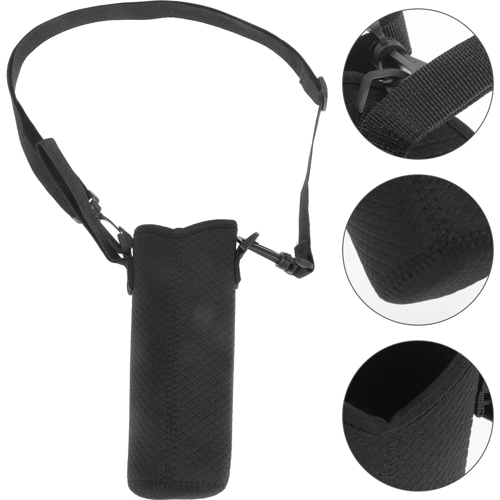 Water Bottle Holder Portable Insulated Sleeve Cover Shoulder Strap Multipurpose Water Cup Holder for Travel Outdoor Use