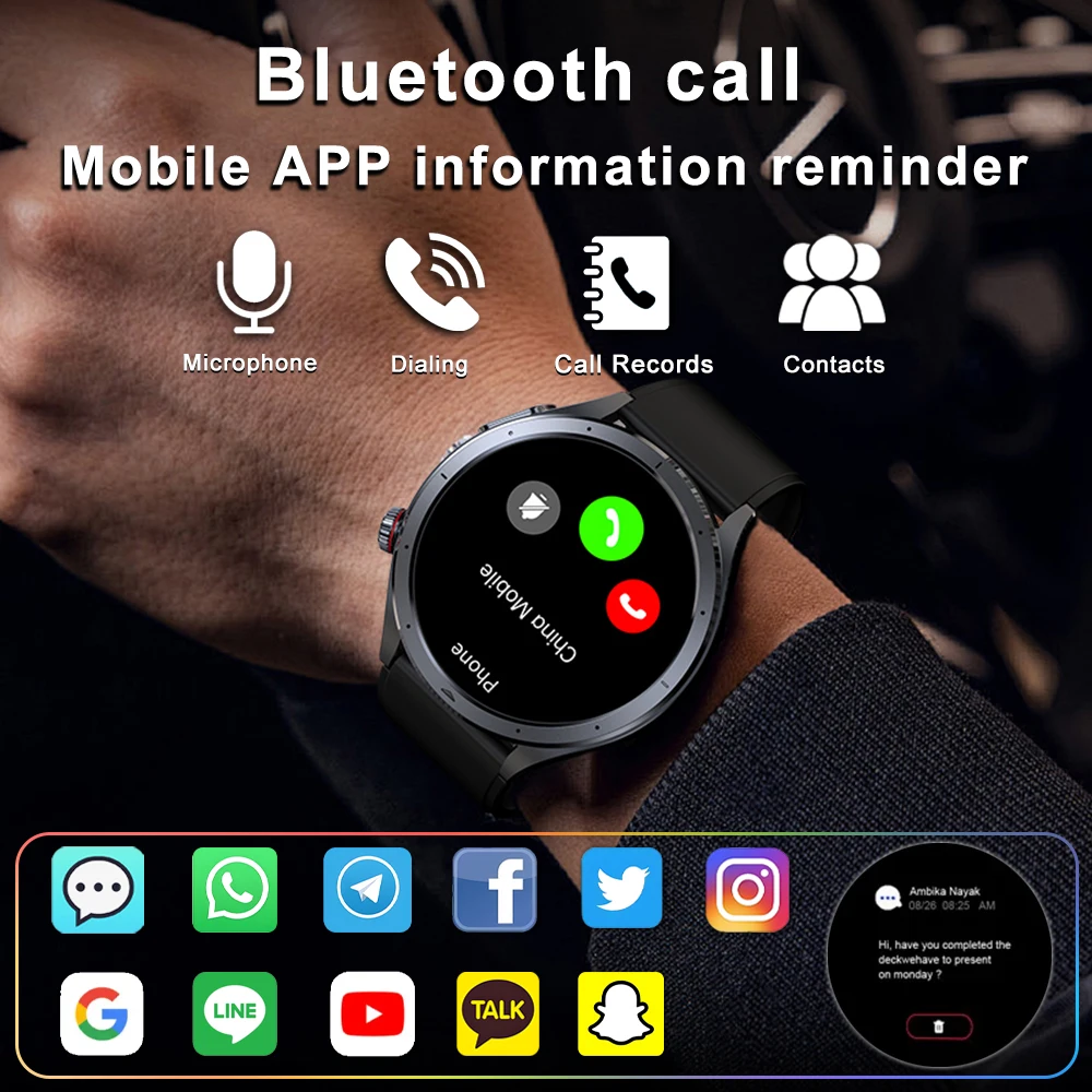 2025 New Health detection ECG+PPG Uric Acid Blood Oxygen Body Analysis Smart Watch Clock Bluetooth BT Call Smart Watch Men