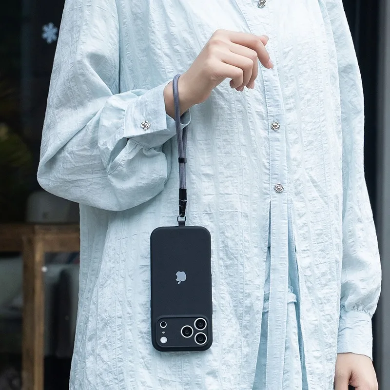 Corda de Segurança Ajustável Anti-Perda para Celular com Alça de Pulso e Corrente de Suspensão Durável – Acessório para Capa de Celular