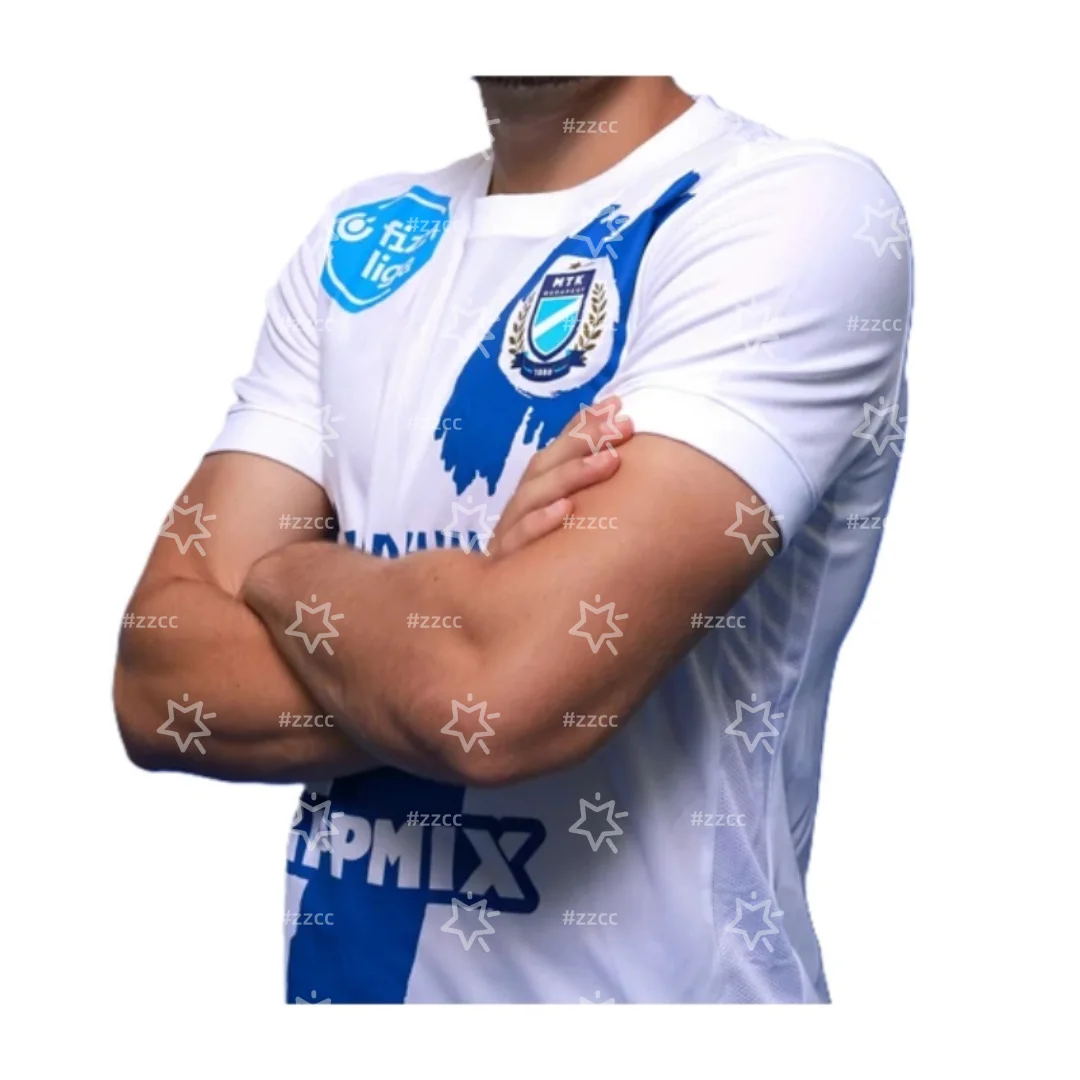 25-26 OTP Bank Liga MTK Budapest FC بدلة تدريب المنافسة لكرة القدم جيرسي الخريف الرياضة الجافة بسرعة تي شيرت رجالي تي شيرت للأطفال