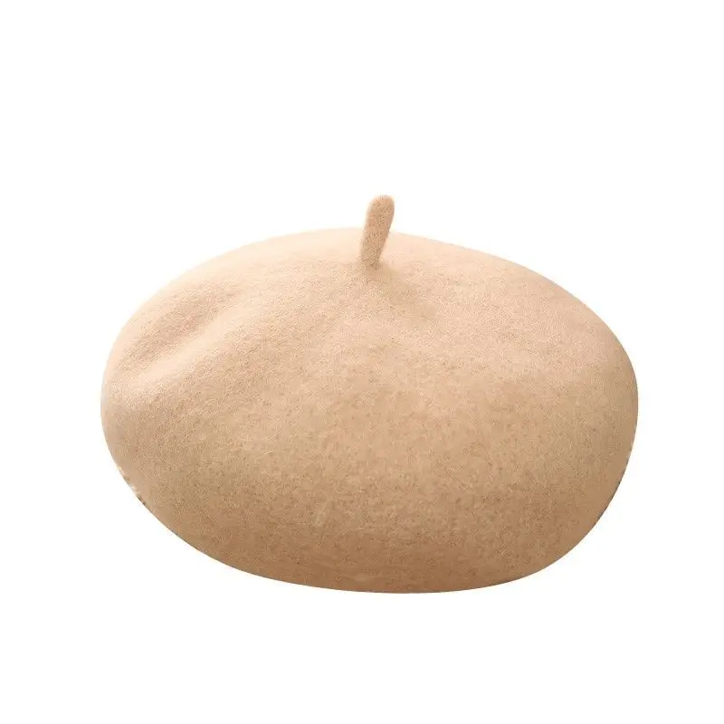 Новый берет на весну, осень и зиму, корейская версия, женская шапка с грибами, дышащая шапка с тыквой, шерстяная шапка художника