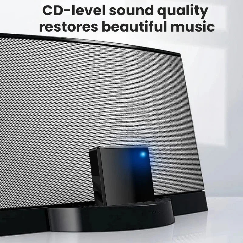 30Pin Bluetooth 5.4 เครื่องรับสัญญาณเสียงHIFI Lossless Musicอะแดปเตอร์ไร้สายความเข้ากันได้สูงA2DPสําหรับ 30 Pin Docks Analogลําโพง