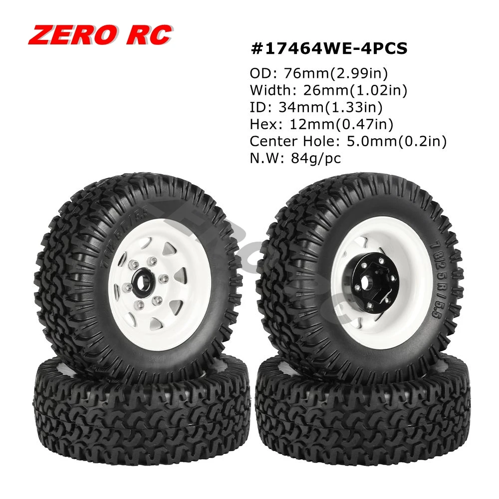 RC ロッククローラー 1.55 インチオフロードメタルビードロック