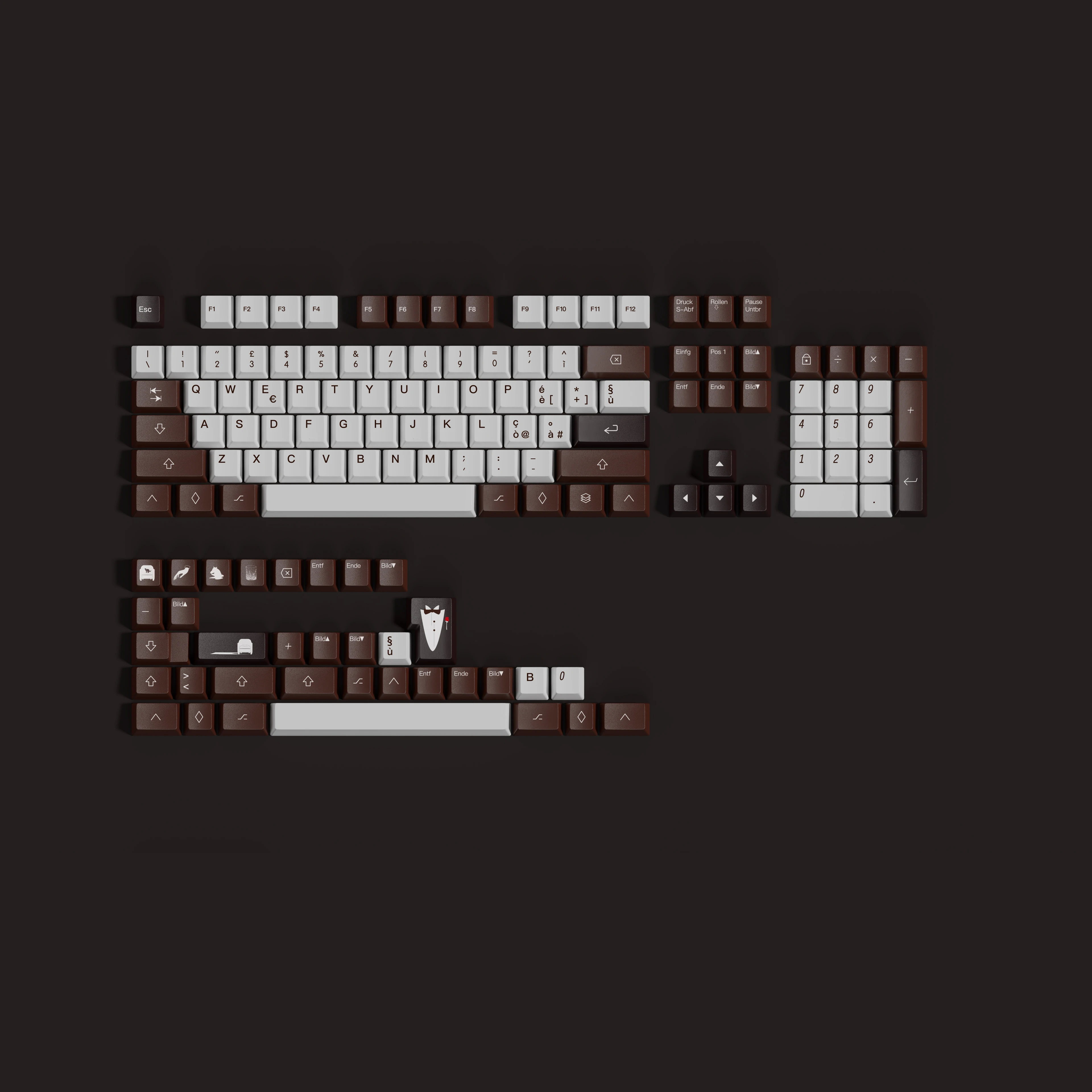 Customized keyboard pbt sublimation original factory height keycap split space-Godfather