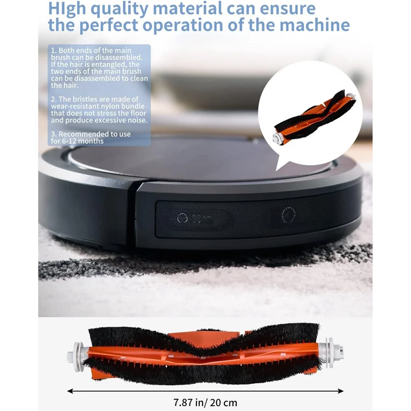 

ABRB-для Xiaomi Roborock S5 Max S6 Pure S6 Maxv, запасные части для пылесоса, основная боковая щетка, HEPA-фильтр, аксессуары для швабры