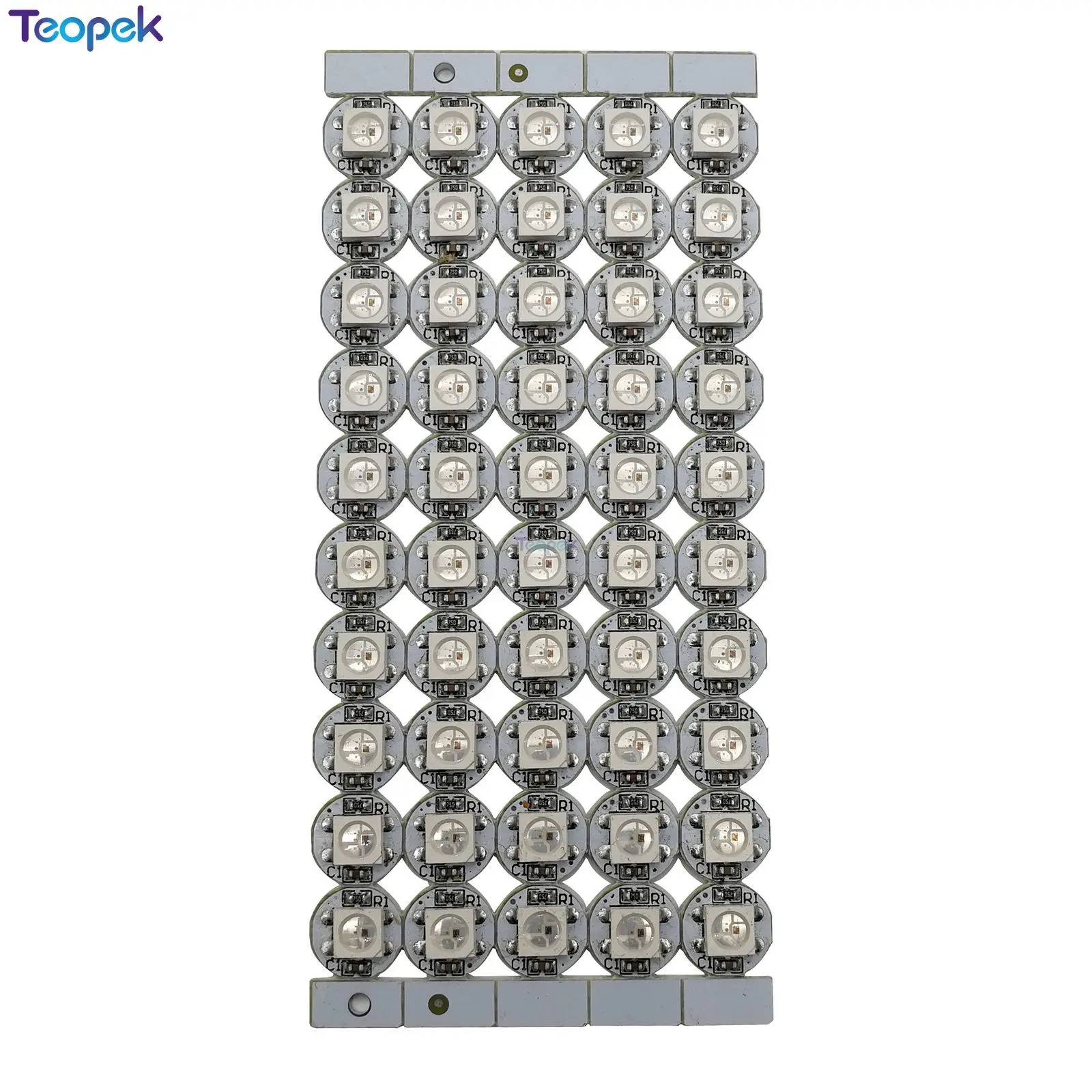 50-1000pcs WS2812B 내장 WS2811 IC LED 칩 5050 SMD 미니 PCB 보드 (10mm * 3mm) 방열판 DC5V 로 개별 주소 지정 가능