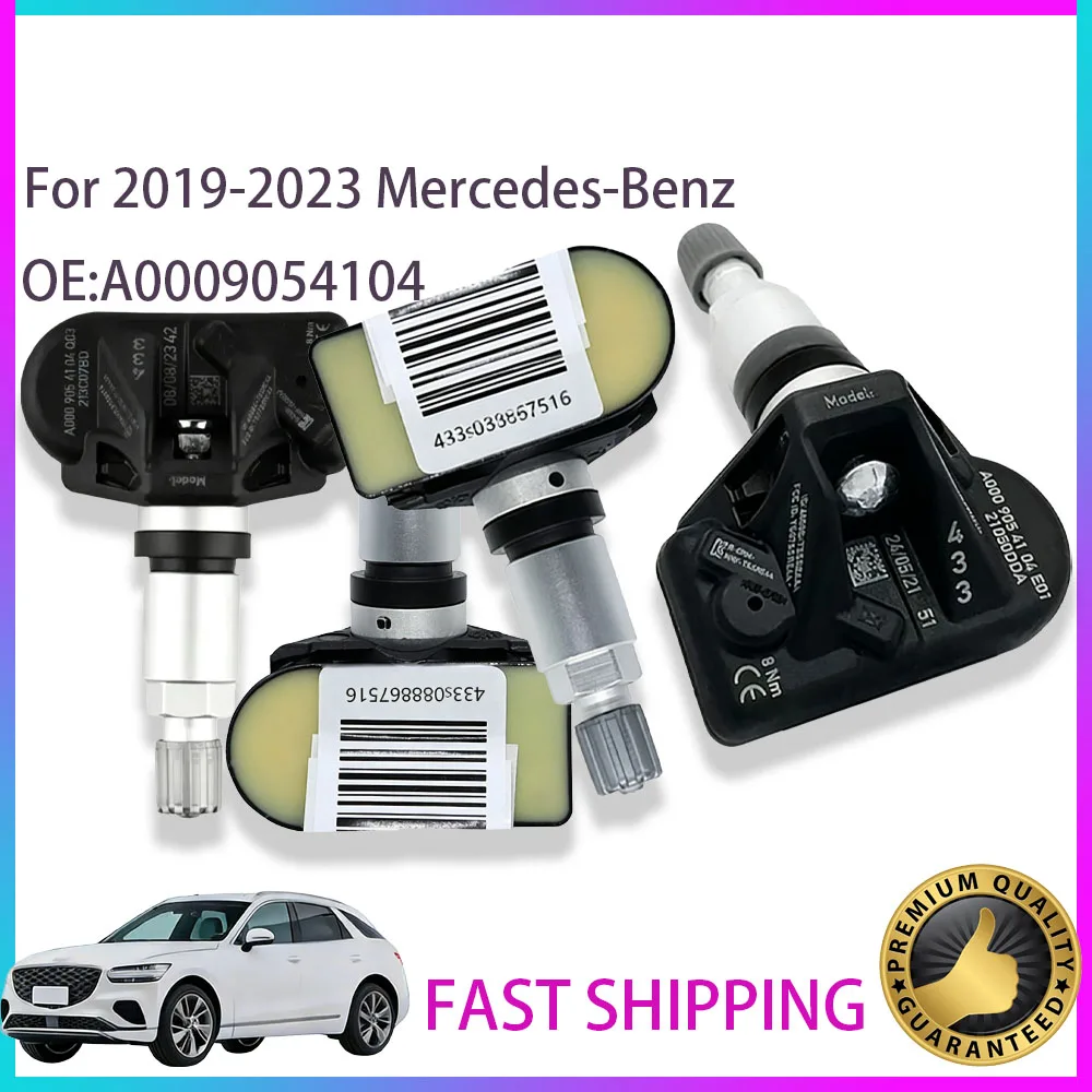 НОВЫЙ ДАТЧИК TPMS A0009054104 для Mercedes-Benz A-Class, B-Class, CLA, GLB, GLS 2019-2023 годов выпуска. Датчик давления в шинах.