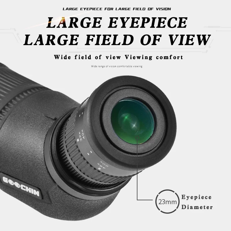 Best GOOCHIN High Quality Waterproof Zoom Monocular 16-48X65 Spotting Scope For Bird Watching Stargazing