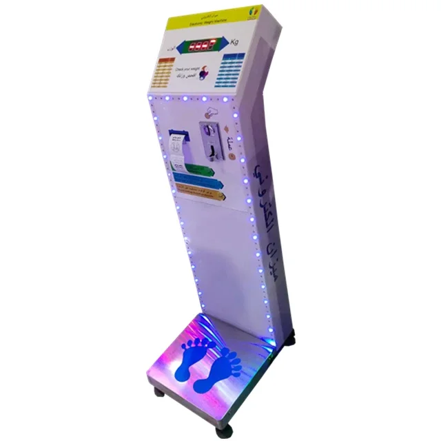 

Electronic weighing scale 500kg Coin vending weighing machine