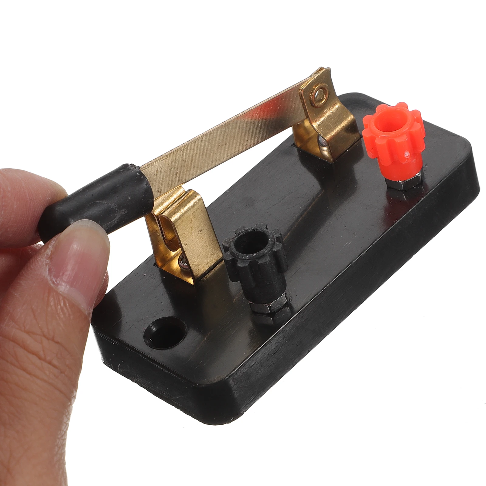 

10Pcs Single Pole Switch SPST Experiment Knives Style Safe Visual Screw Binding Post Low Voltage DC Physics Lab Student