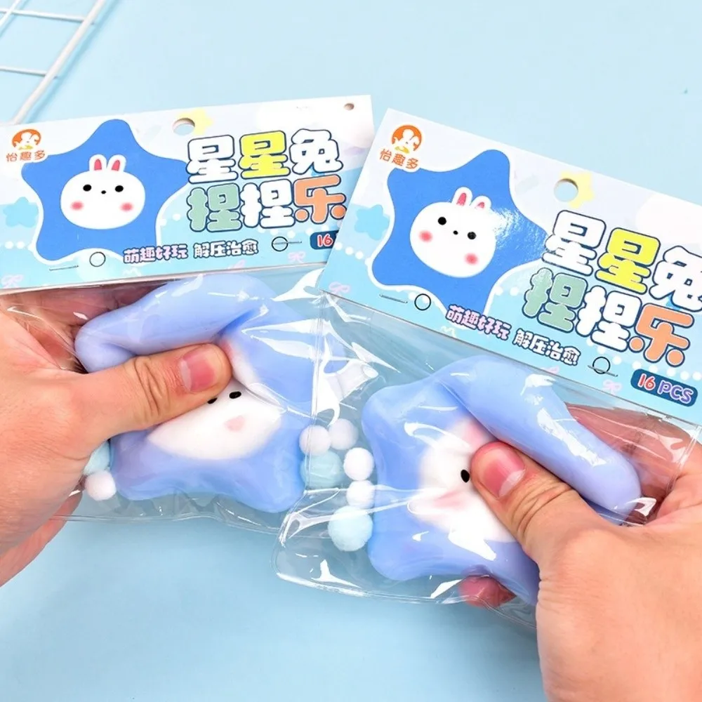 New Rabbit Star Series Fidget Sensory Toy Slow Rebound Stress Relief Slow Rebound Toy Soft Maltose Soft Toy For Novelty Gift
