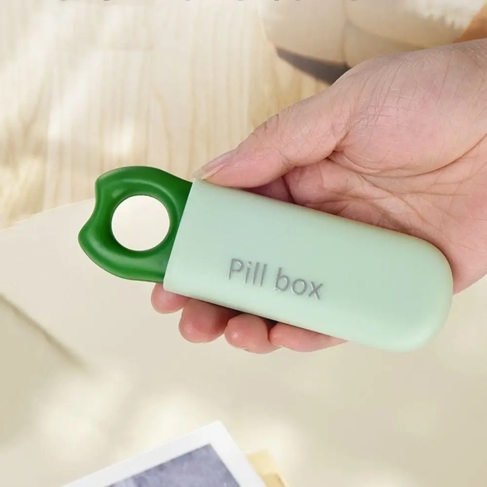 Vitamin Container Mini 3 Grids Pill Box Moisture-Proof Dust-proof Pill Dispenser Sealed Waterproof Pill Box Daily Use