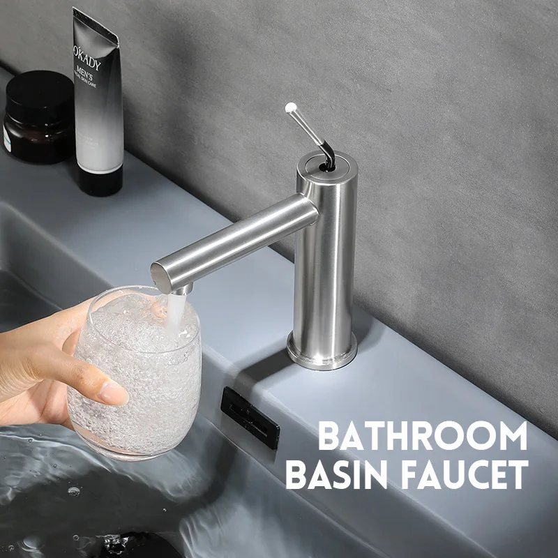 

Смеситель для раковины в ванную комнату, экономичный кран для умывальника с горячей и холодной водой для автодомов и туалетных комнат