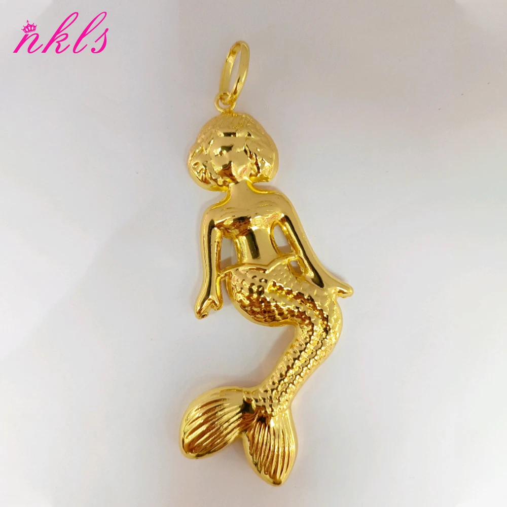 Karte der afrikanischen Anhänger-Halskette für Männer und Frauen, Goldfarbe, Hip Hop, beliebte Halskette, luxuriöser Edelstahl, Kupferkette J – Detail 8