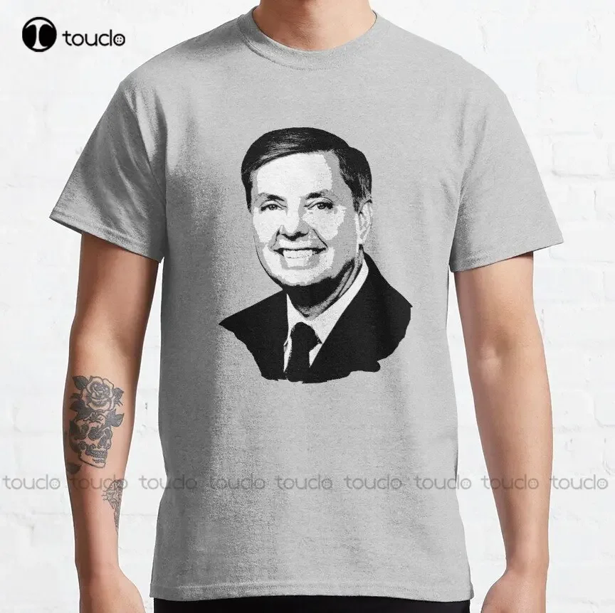 Lindsey-Graham Classic T-Shirt Graphic T Shirt Fashion Creative Leisure Funny T Shirts Custom Christmas Gift New Popular Xs-5Xl