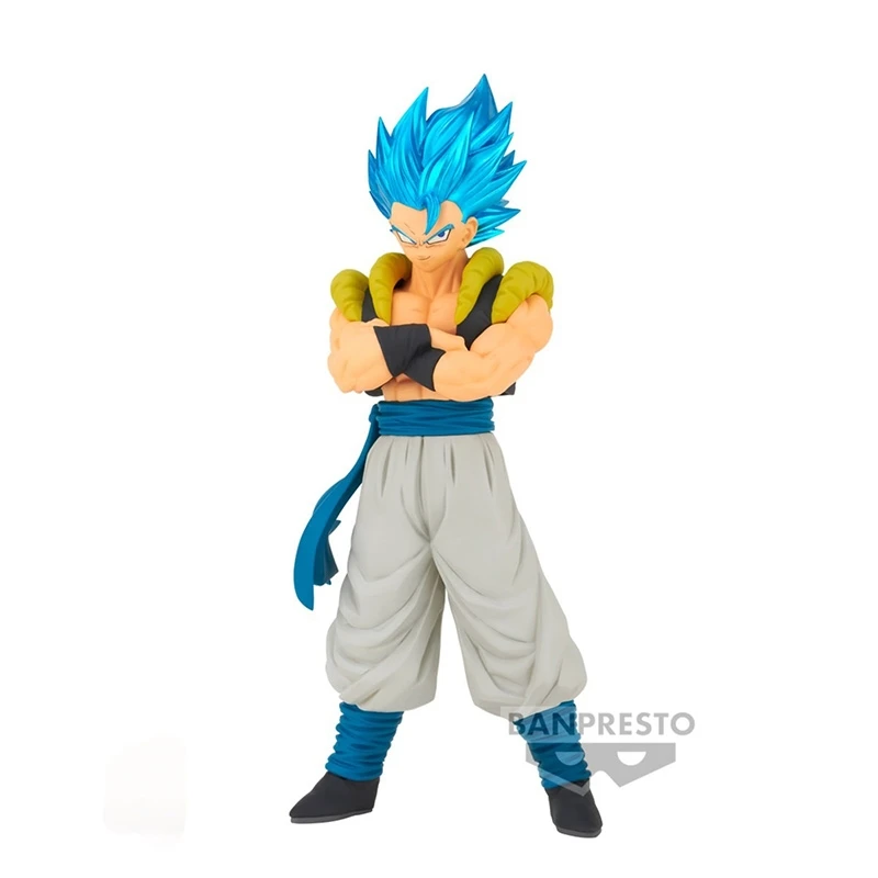 Bandai Genuine Original Anime Dragon Ball Super Blood Of SAIYAN Gogeta Figurine Statue Action Figures Collectible Model Ornament