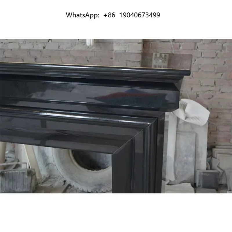 Healthy Environmental Decor Modern Freestanding Indoor Vertical Wood Burning Fireplace Artificial Granite Marble    h003