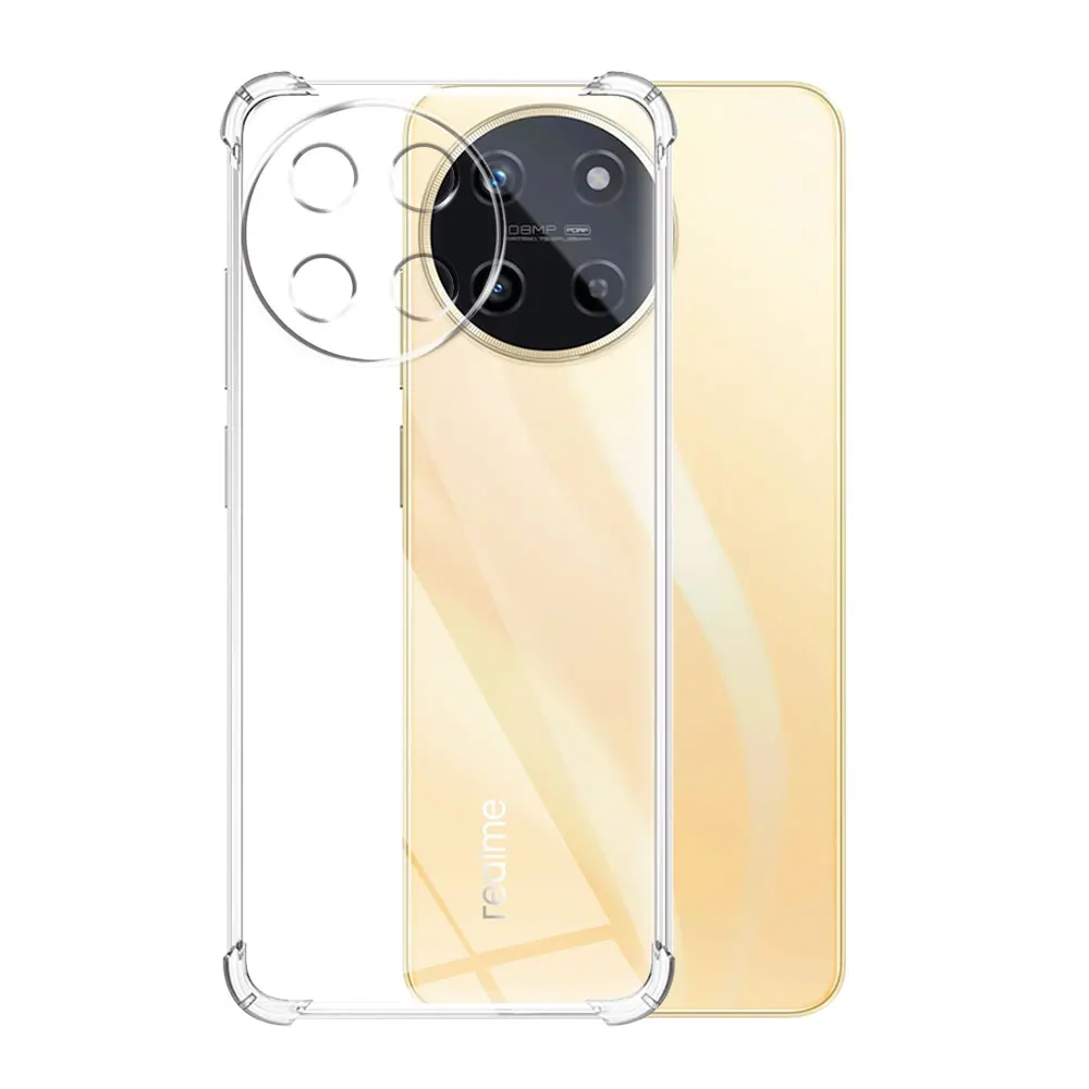 For Realme 11 Case Shockproof Phone Case For Realme 11X Clear Silicone Soft Protect Bumper Cover For Realme 11 Pro Plus Coque