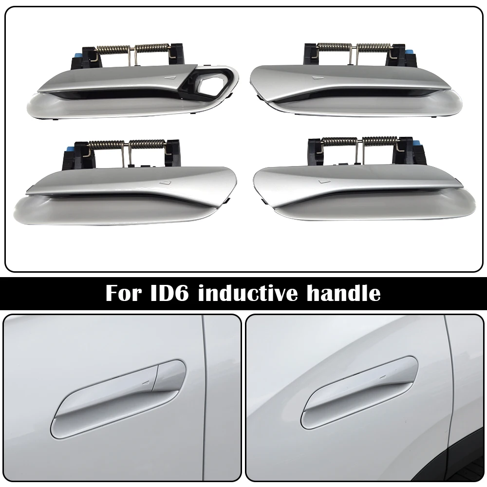 For VW ID6 Four-Door Inductor Handle White Set 11G 837 205 /206