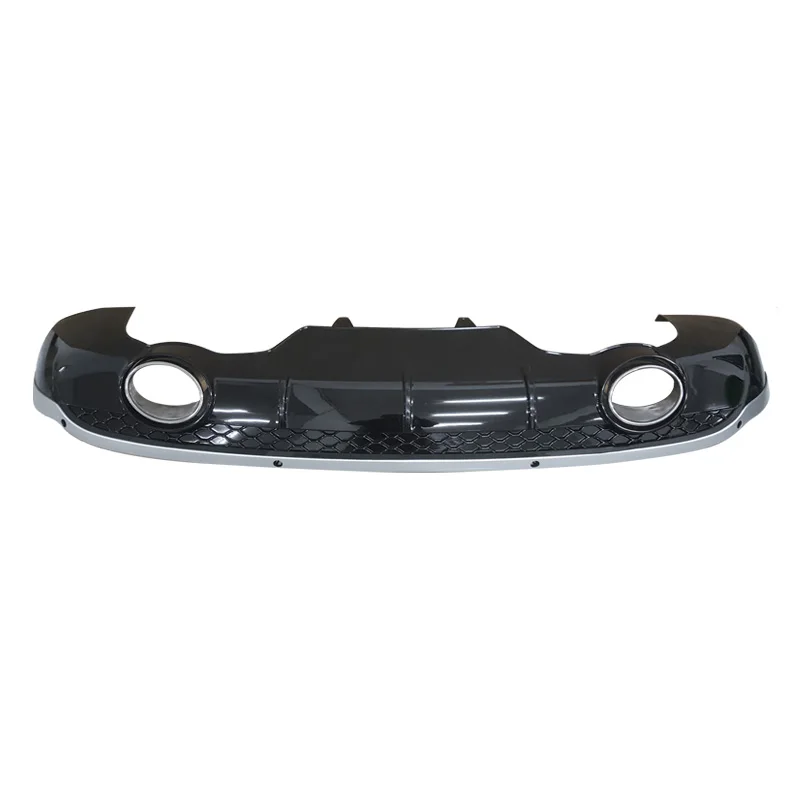 Q5 Rear Bumper Diffuser WITH GROSS BLACK WITH SILVER STRIP For Audi Facelift RSQ5 Style Rear Bumper Diffuser 2013 2014 2015