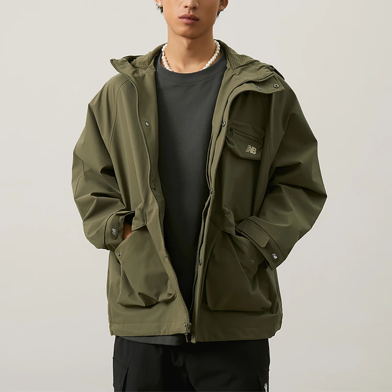 

Новая коллекция New Balance NB: Мужская модная куртка с капюшоном на молнии AMJ43309-DRC