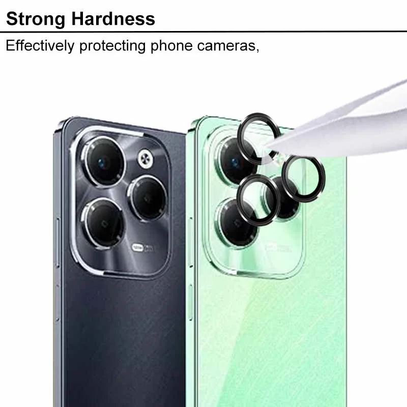 Aluminum Alloy Camera Protective Case For Infinix Hot 40 Pro 4G Metal Bumper Tempered Glass Lens Rear Ring For Infinix Hot 40i