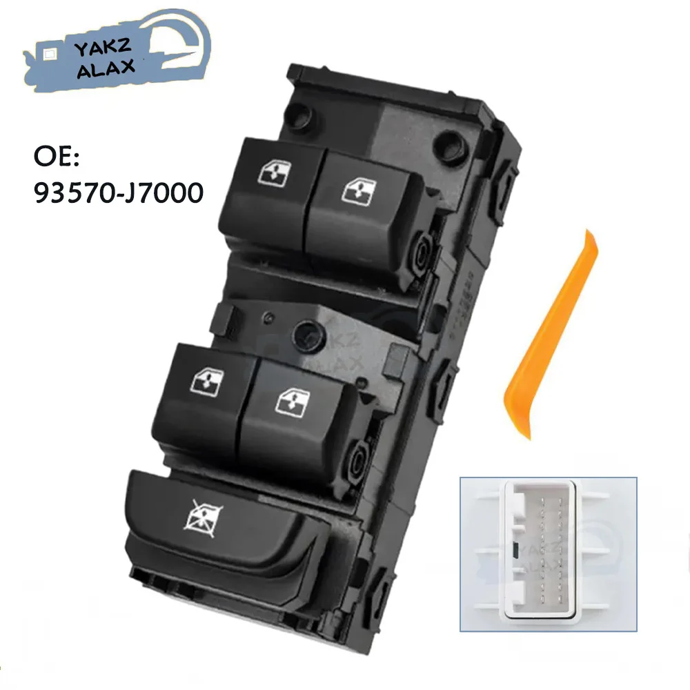 93570-J7000 Left Driver Side Window Control Switch Glass Lifter Button for Kia Ceed XCEED PROCEED III (CD) 2018 2019 2020 2021