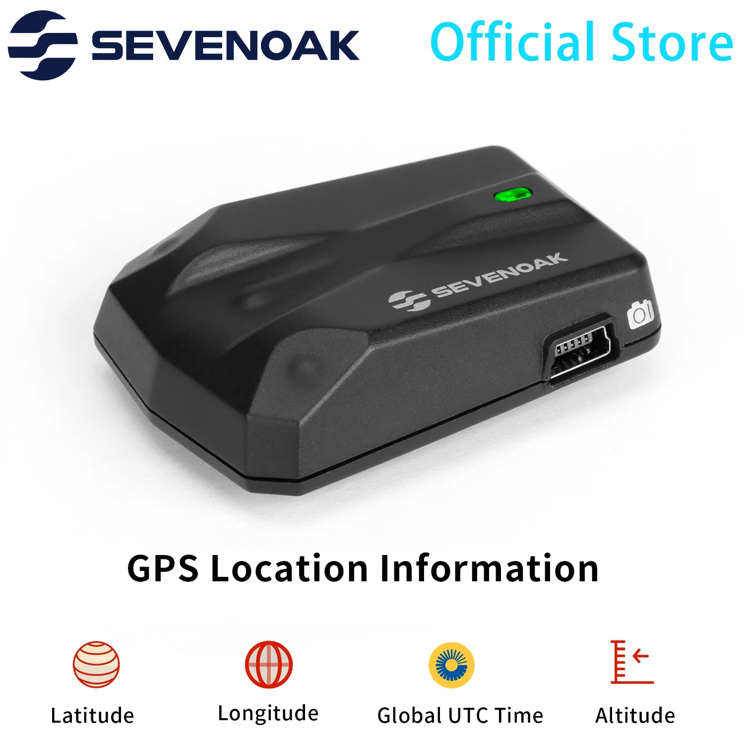 

SEVENOAK GPS-N Camera GPS Tracker Receiver Navigation for Nikon DSLR to Record Latitude Longitude Altitude and UTC Accessories