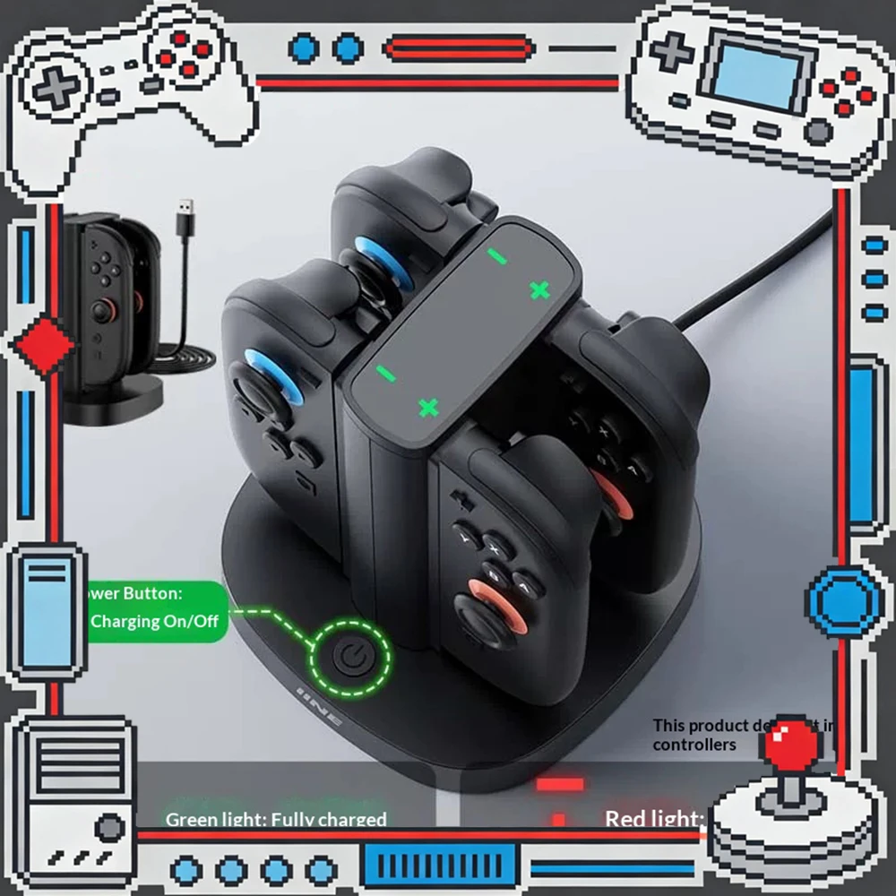 IINE L1103 Handle Charging Base Charging Charge 4 Split Handles At The Same Time Charging Dock Magnetic Attraction