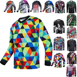 MTB Jersey Men Downhill Mountain Dirt Bike Jersey Enduro Offroad Motocross Shirt Summer Cycling Jersey Tops Motocycle Clothing