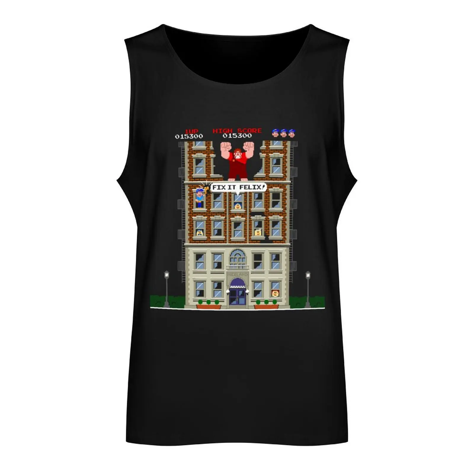 Fix-It Felix Jr. Tank Top Men's fitness t-shirt Men's clothing brands