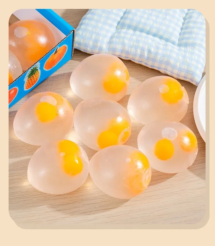 5 pièces simulent l'œuf jeu pour enfants jouets à presser jouets anti-stress et outils de soulagement du stress formation de rééducation balle d'aération