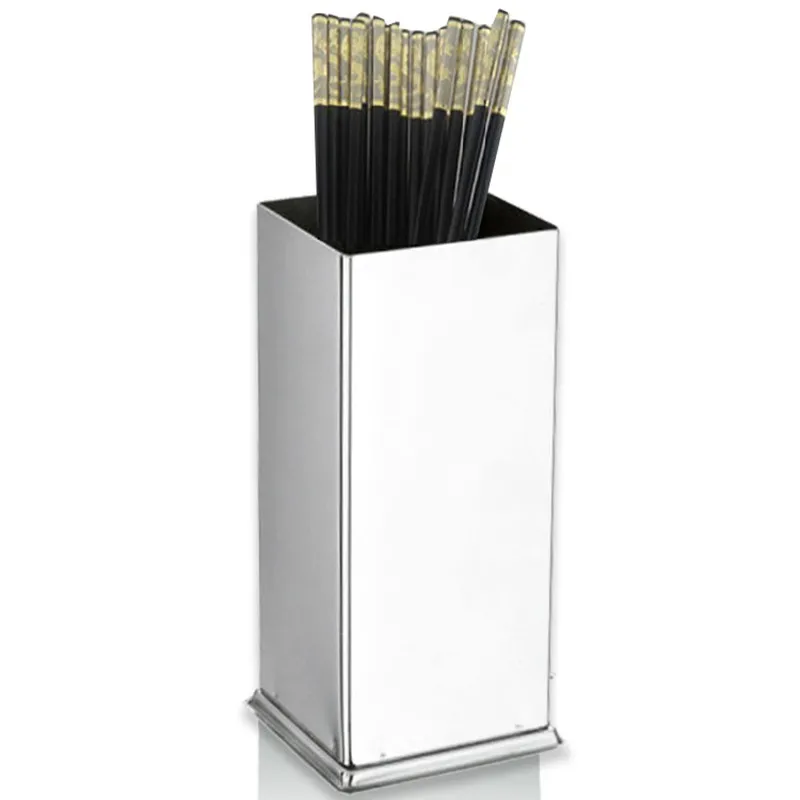 Square Stainless Steel Cutlery Cage, Chopsticks Spoon Dish, Storage Tube Barrel, Tableware Rack Box, Kitchen Utensils
