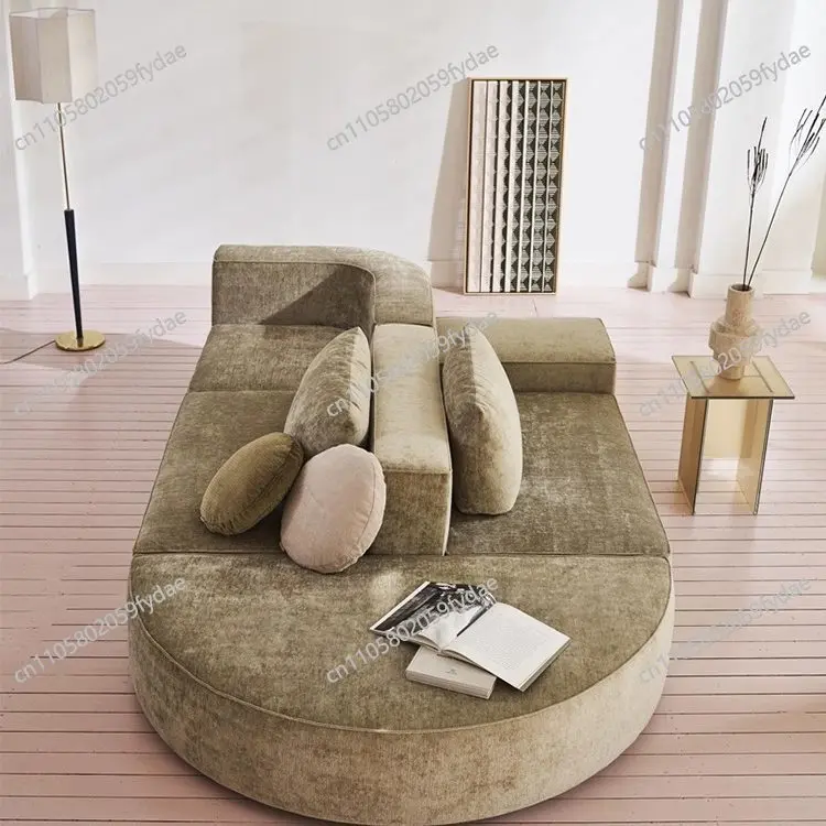 Double-Sided Sofa Back-To-Back Combination Sofa Creative Special-Shaped Large Flat-Floor Living Room Hotel Reception