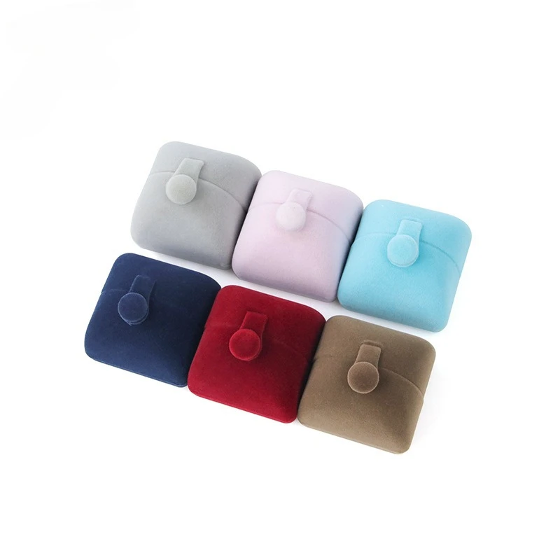 

Double Open Snap Jewelry Box Velvet Ring Pendant Display Gift for Valentine Birthday Jewelry Packaging Jewelry Storage Display