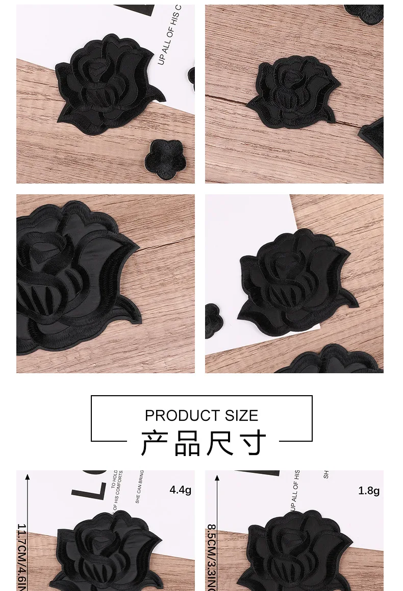 10 Toppe Ricamate Con Fiori Rosa | Applicazioni Termoadesive Per Jeans E Vestiti | DIY Abbigliamento