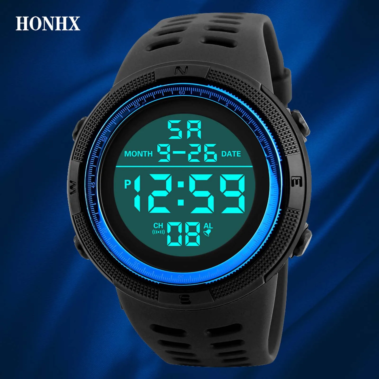 Honhx Luxury Mens Digital Led Watch Date Sport Men Outdoor Electronic Watch For Men Erkek Kol Saati Relógios часы мужские наручн